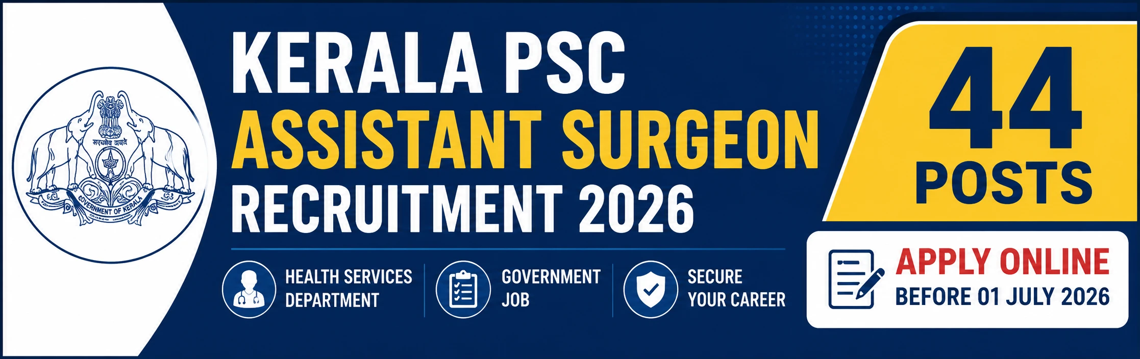 Kerala PSC Assistant Surgeon Recruitment 2026