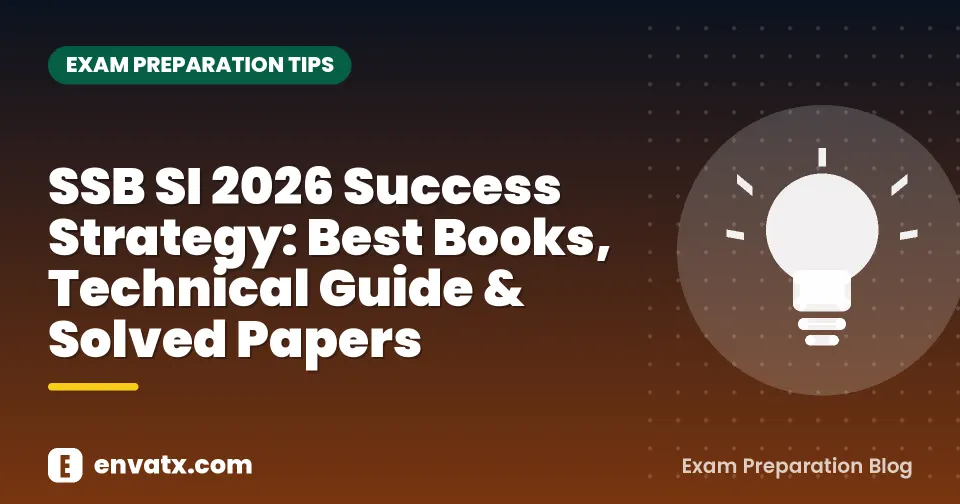 SSB SI 2026 Success Strategy: Best Books, Technical Guide & Solved Papers