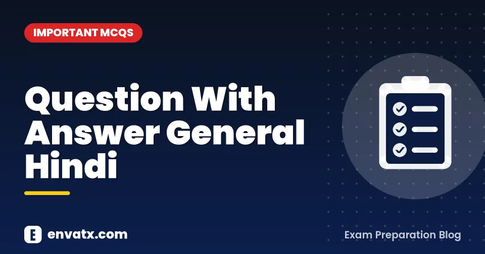 Question With Answer General Hindi