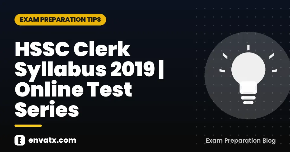 HSSC Clerk Syllabus 2019 | Online Test Series