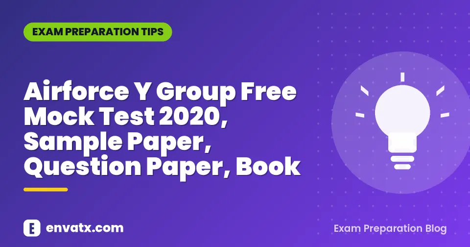 Airforce Y Group Free Mock Test 2020, Sample Paper, Question Paper, Book