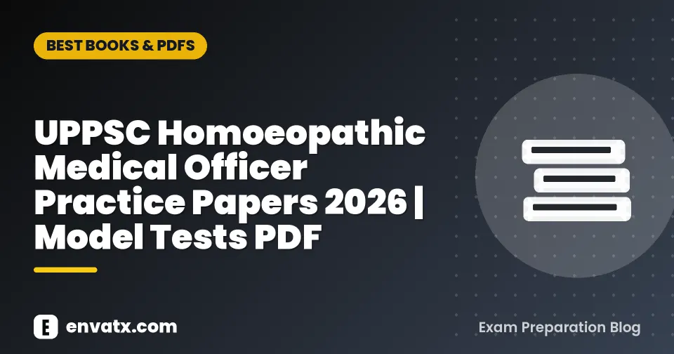 UPPSC Homoeopathic Medical Officer Practice Papers 2026 | Model Tests PDF