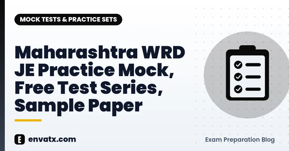 Maharashtra WRD JE Practice Mock, Free Test Series, Sample Paper
