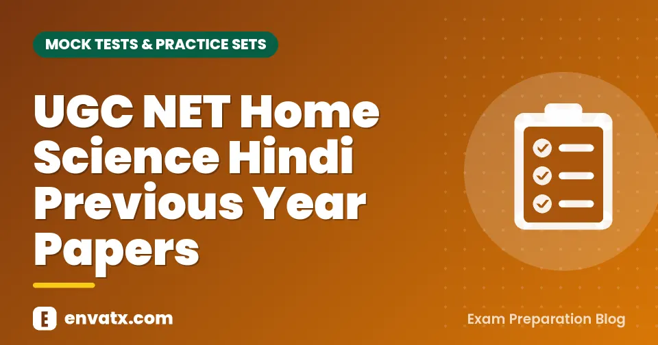 UGC NET Home Science Hindi Previous Year Papers