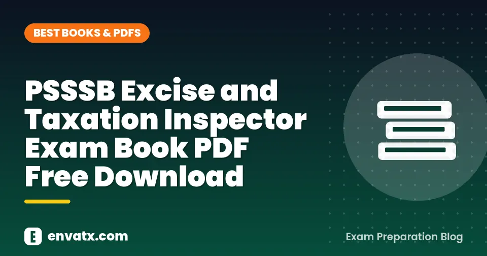PSSSB Excise and Taxation Inspector Exam Book PDF Free Download