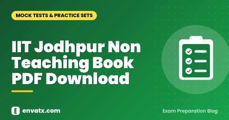 IIT Jodhpur Non Teaching Book PDF Download