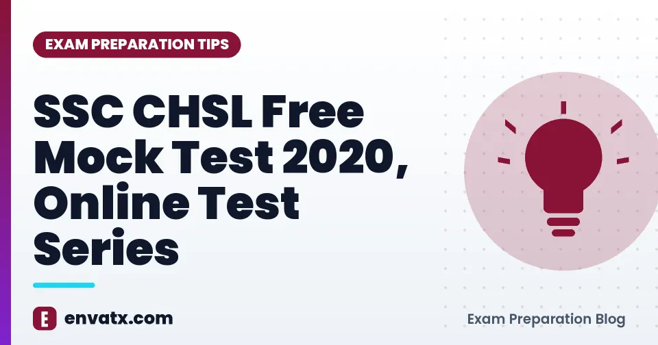 SSC CHSL Free Mock Test 2020, Online Test Series