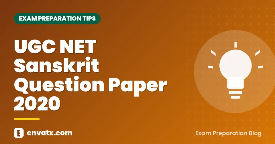 UGC NET Sanskrit Question Paper 2020