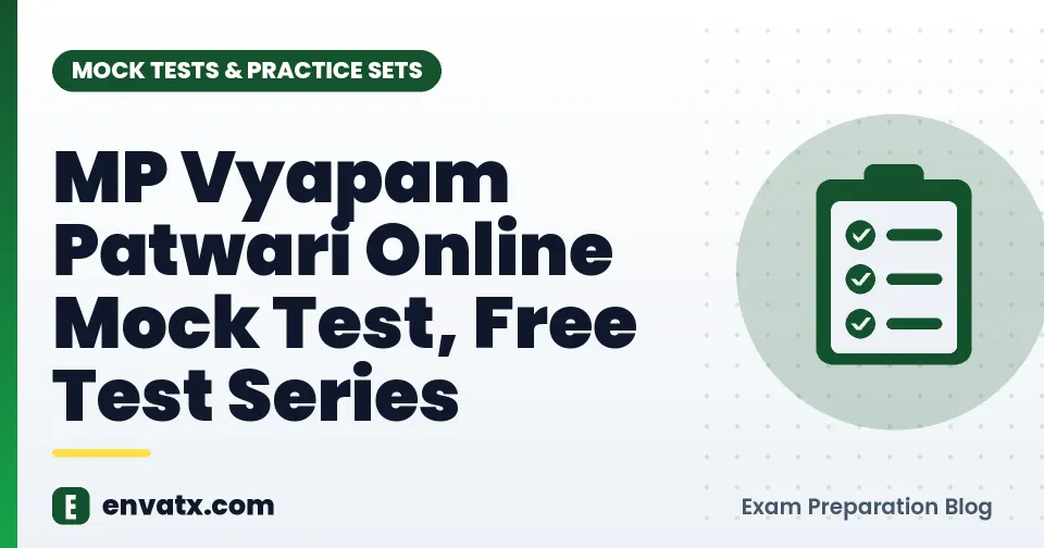 MP Vyapam Patwari Online Mock Test, Free Test Series