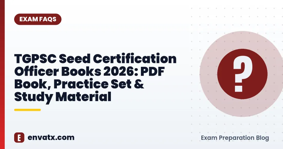 TGPSC Seed Certification Officer Books 2026: PDF Book, Practice Set & Study Material