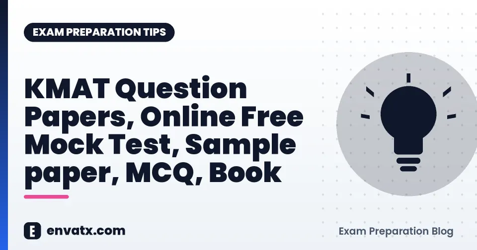 KMAT Question Papers, Online Free Mock Test, Sample paper, MCQ, Book