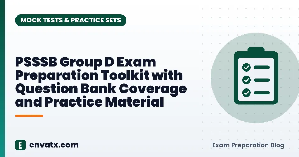 PSSSB Group D Exam Preparation Toolkit with Question Bank Coverage and Practice Material