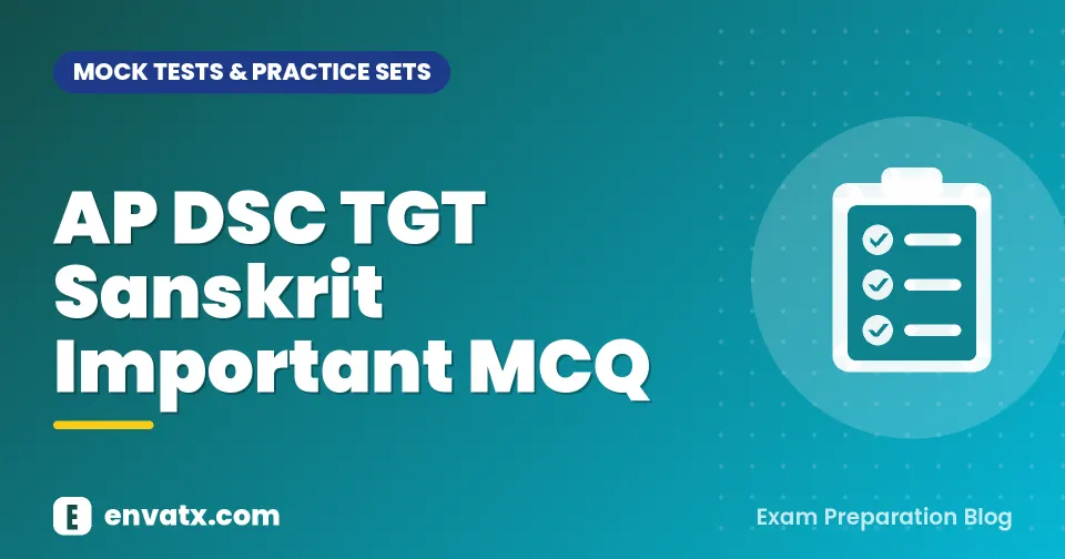 AP DSC TGT Sanskrit Important MCQ