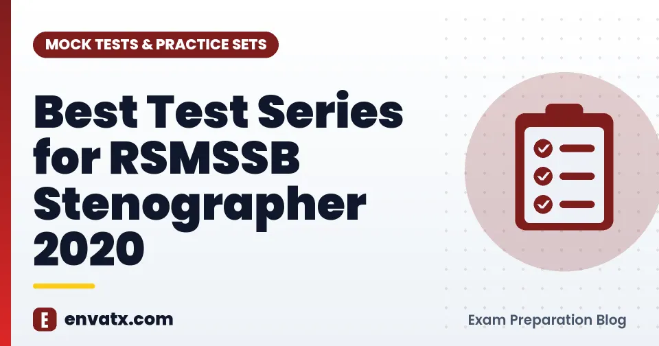 Best Test Series for RSMSSB Stenographer 2020