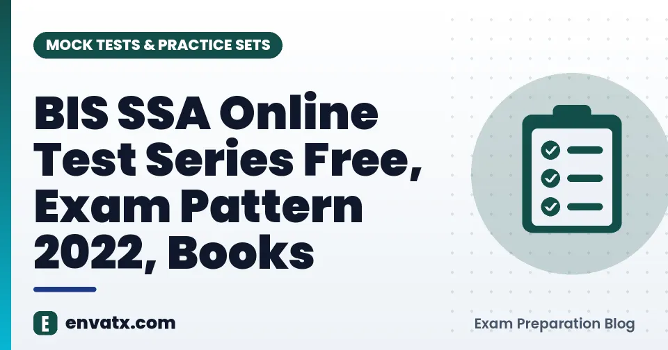 BIS SSA Online Test Series Free, Exam Pattern 2022, Books