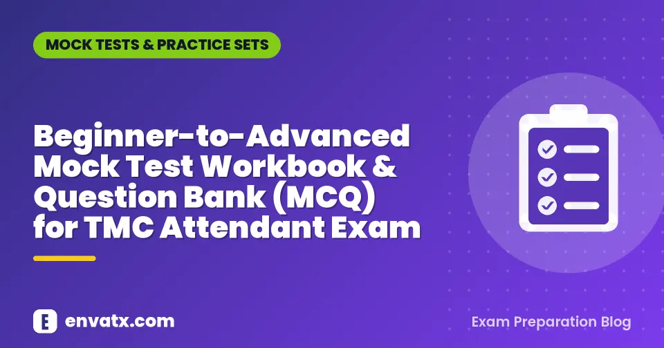 Beginner-to-Advanced Mock Test Workbook & Question Bank (MCQ) for TMC Attendant Exam
