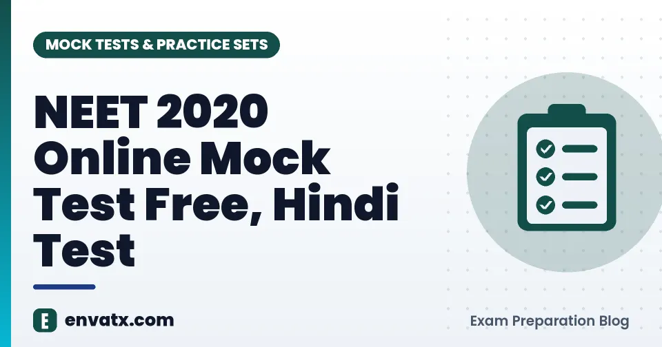 NEET 2020 Online Mock Test Free, Hindi Test