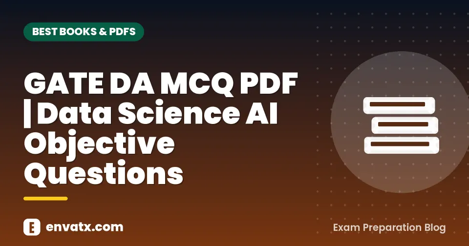 GATE DA MCQ PDF | Data Science AI Objective Questions