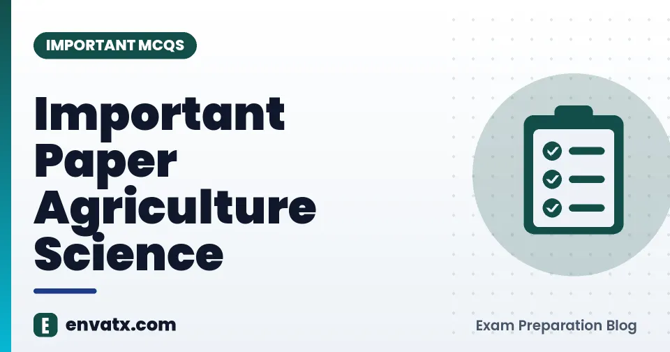 Important Paper Agriculture Science