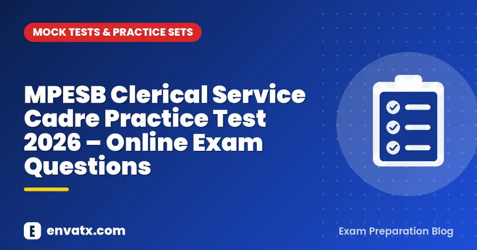 MPESB Clerical Service Cadre Practice Test 2026 – Online Exam Questions