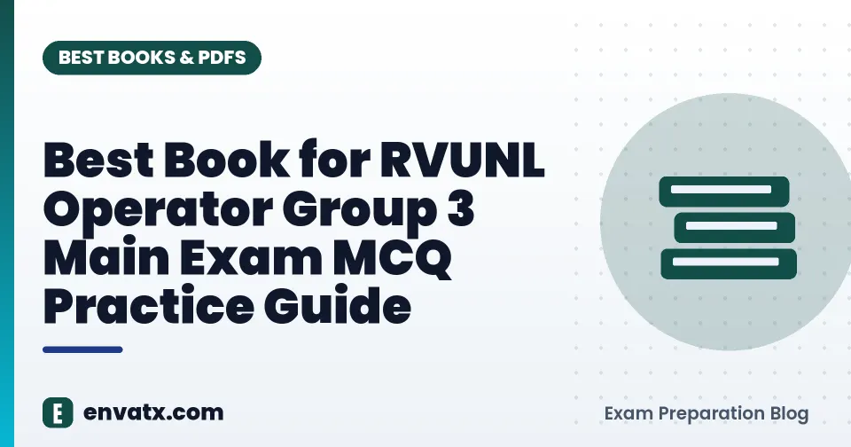 Best Book for RVUNL Operator Group 3 Main Exam MCQ Practice Guide