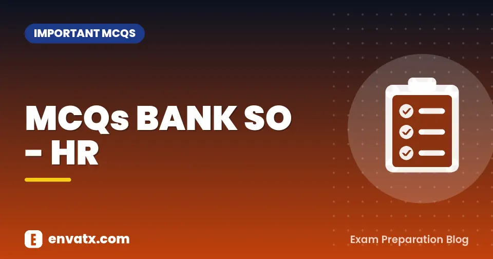 MCQs BANK SO - HR