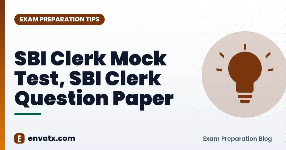 SBI Clerk Mock Test, SBI Clerk Question Paper