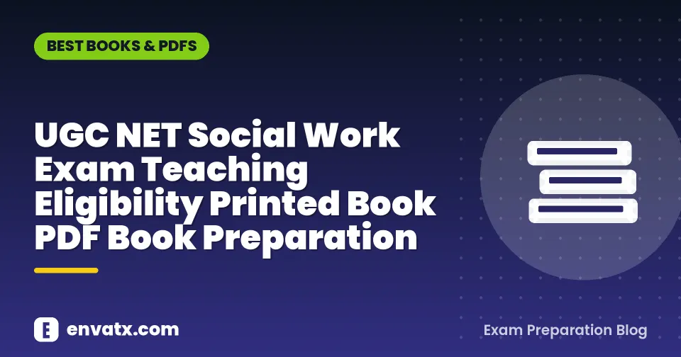 UGC NET Social Work Exam Teaching Eligibility Printed Book PDF Book Preparation