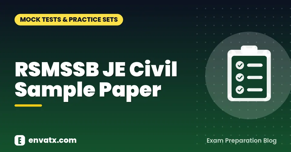 RSMSSB JE Civil Sample Paper