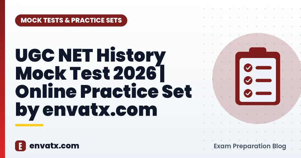 UGC NET History Mock Test 2026 | Online Practice Set by envatx.com