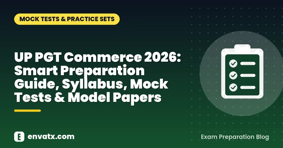 UP PGT Commerce 2026: Smart Preparation Guide, Syllabus, Mock Tests & Model Papers