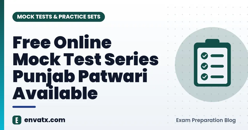 Free Online Mock Test Series Punjab Patwari Available