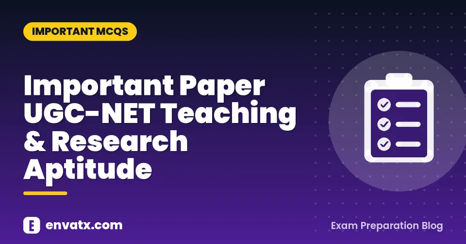 Important Paper UGC-NET Teaching & Research Aptitude