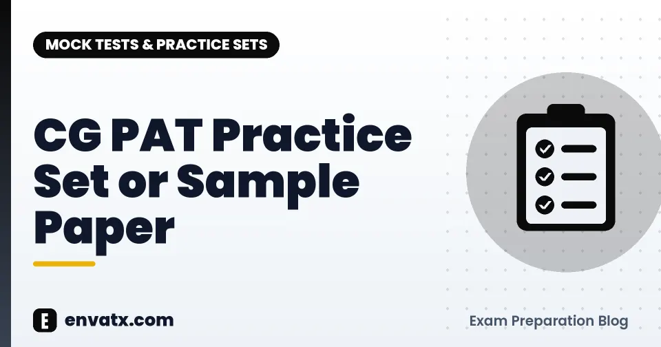 CG PAT Practice Set or Sample Paper
