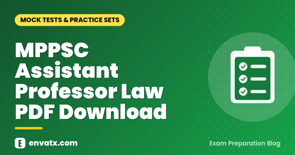 MPPSC Assistant Professor Law PDF Download