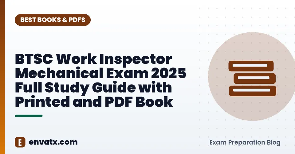 BTSC Work Inspector Mechanical Exam 2025 Full Study Guide with Printed and PDF Book