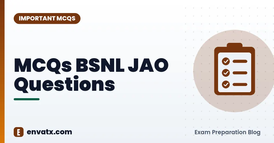 MCQs BSNL JAO Questions