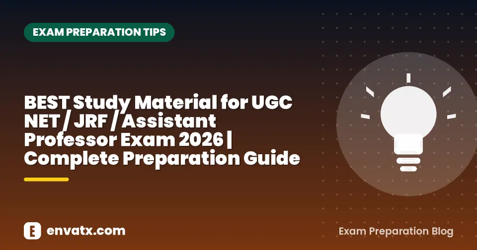 BEST Study Material for UGC NET / JRF / Assistant Professor Exam 2026 | Complete Preparation Guide