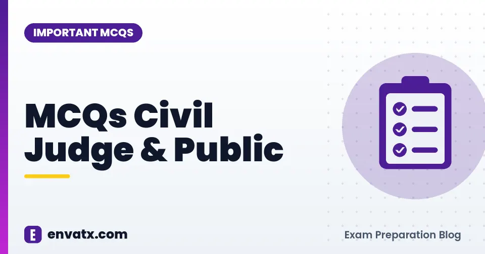 MCQs Civil Judge & Public