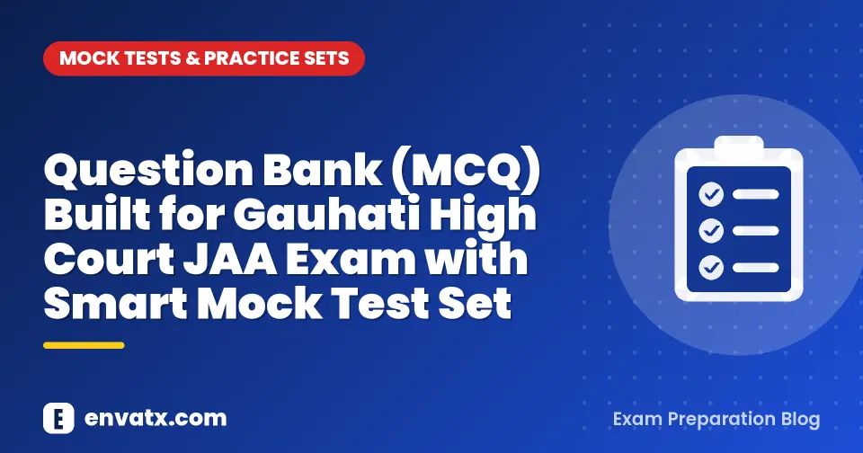 Question Bank (MCQ) Built for Gauhati High Court JAA Exam with Smart Mock Test Set
