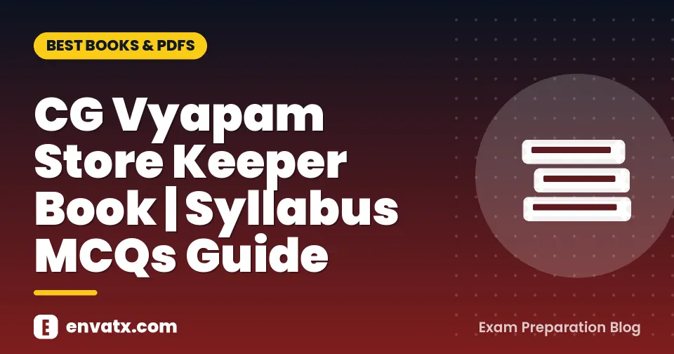 CG Vyapam Store Keeper Book | Syllabus MCQs Guide