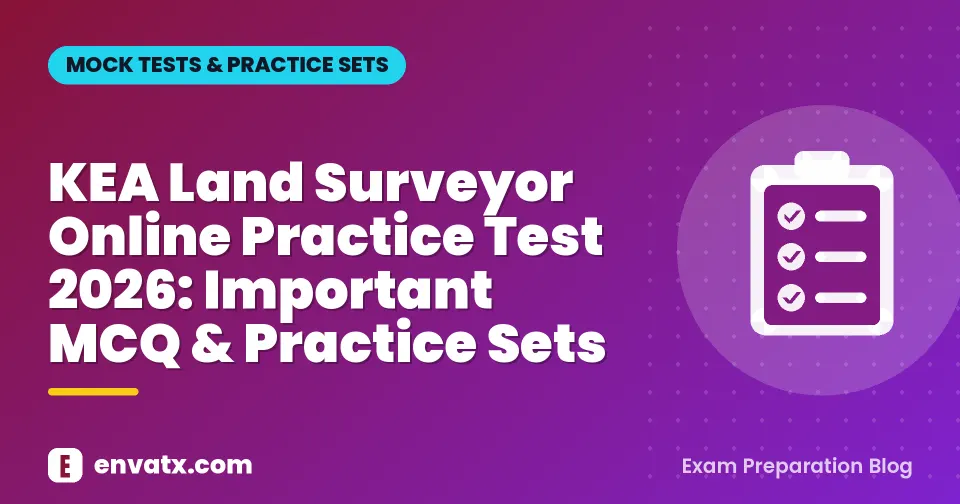 KEA Land Surveyor Online Practice Test 2026: Important MCQ & Practice Sets