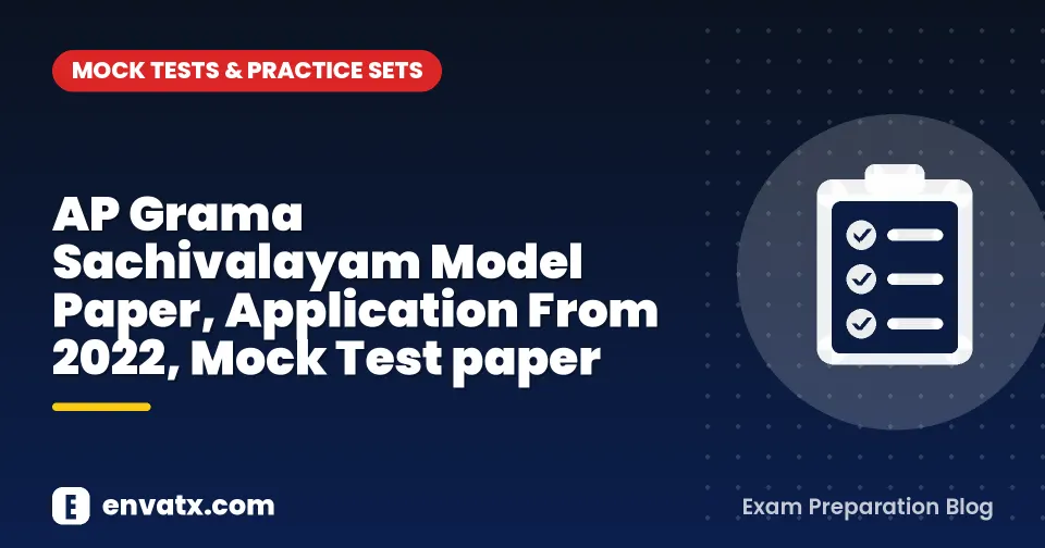 AP Grama Sachivalayam Model Paper, Application From 2022, Mock Test paper