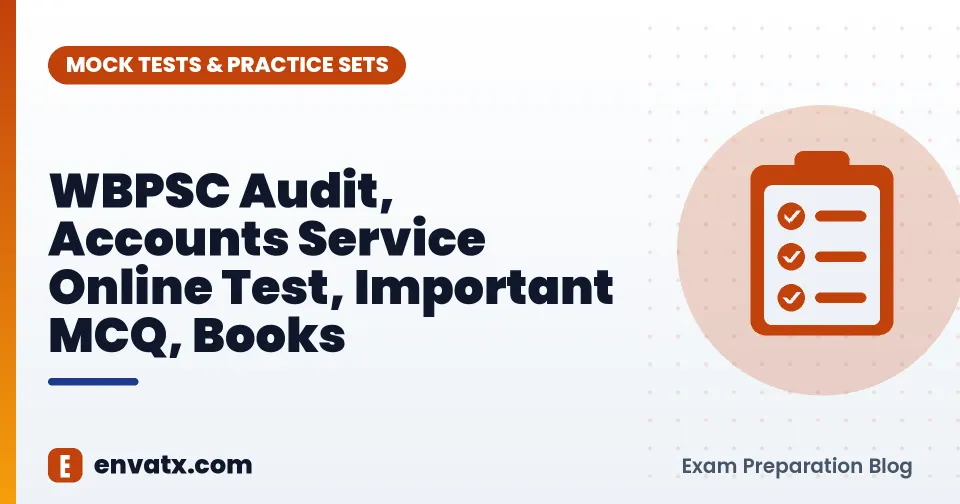 WBPSC Audit, Accounts Service Online Test, Important MCQ, Books