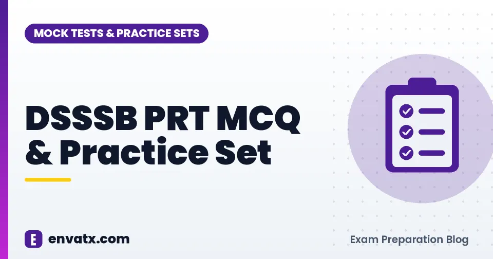 DSSSB PRT MCQ & Practice Set