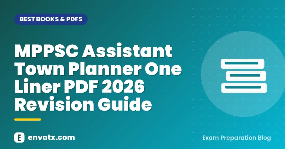 MPPSC Assistant Town Planner One Liner PDF 2026 Revision Guide