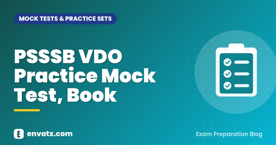 PSSSB VDO Practice Mock Test, Book