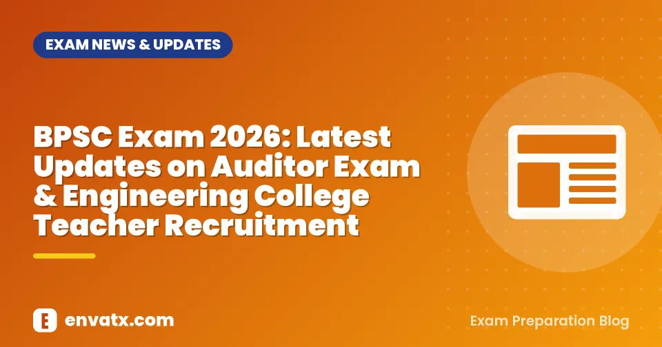 BPSC Exam 2026: Latest Updates on Auditor Exam & Engineering College Teacher Recruitment