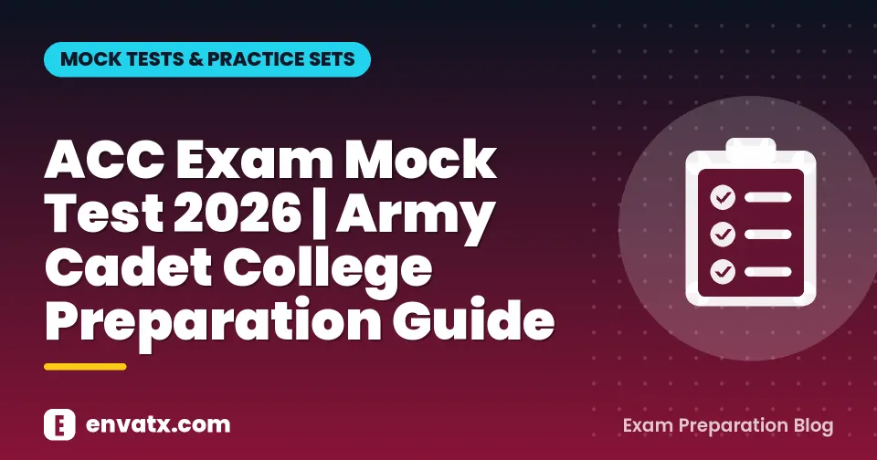 ACC Exam Mock Test 2026 | Army Cadet College Preparation Guide