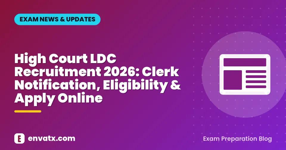 High Court LDC Recruitment 2026: Clerk Notification, Eligibility & Apply Online